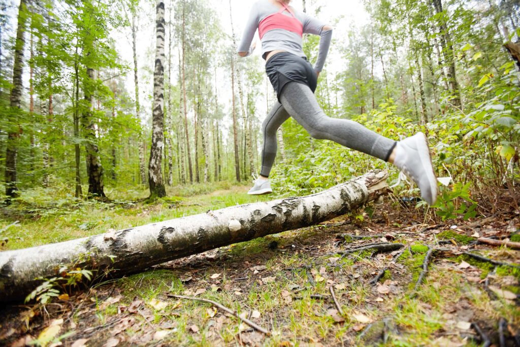 woman running